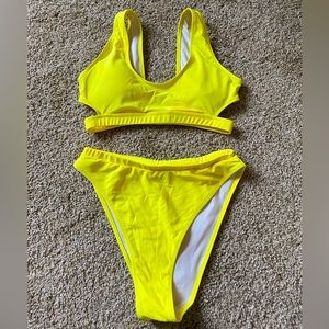 Two piece high waisted swimsuit!